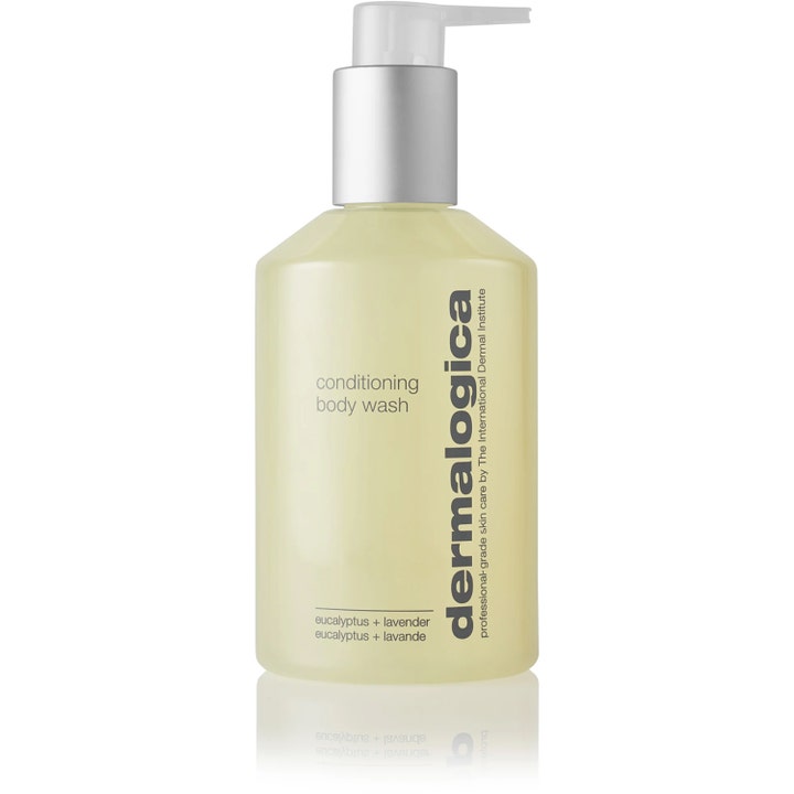 Dermalogica Conditioning Body Wash 295 ml plejende kropsvask i gennemsigtig flaske med sølvpumpe