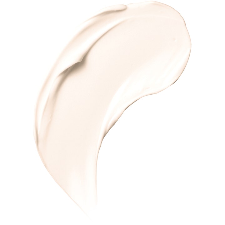 Clinique All About Eyes Rich 15 ml fugtgivende øjencreme mod mørke rande i cremet ferskenfarvet tekstur.