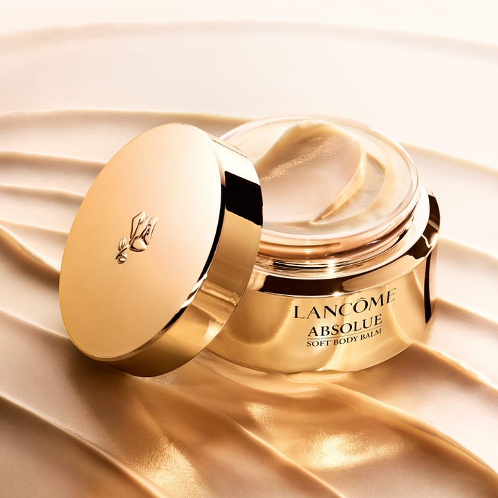 Lancôme Absolue Soft Body Balm 200 ml nærende kropspleje i guldkrukke med blød og cremet tekstur