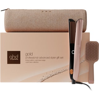 ghd Gold Hair Straightener - Festive Gift Set in Cashmere Beige