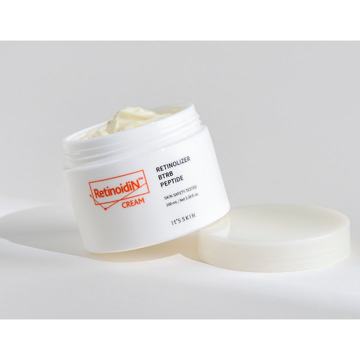 It'S SKIN Retinoidin Cream 100 ml anti-age ansigtscreme i hvid krukke med fyldig lysegul tekstur