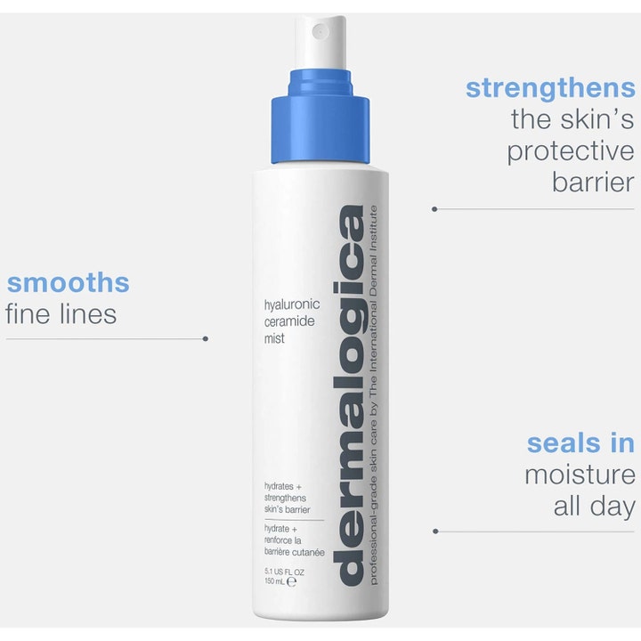 Dermalogica Hyaluronic Ceramide Mist 150 ml fugtgivende face mist der glatter fine linjer og styrker hudens barriere.