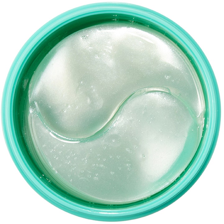 Mizon Hyaluronic Acid Eye Gel Patch 60 stk eye patches giver fugt med glitrende gelmasker i en turkis krukke