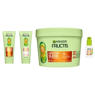 Garnier Keratin Sleek Smoothing Routine