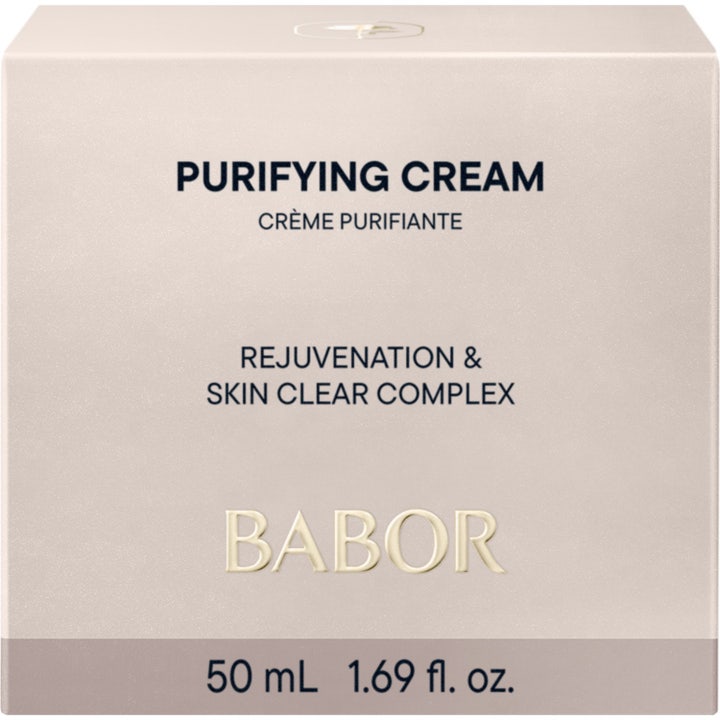 Babor Purifying Cream 50 ml matterende ansigtscreme til uren hud i hvid papemballage med lysegrønt tekstfelt.