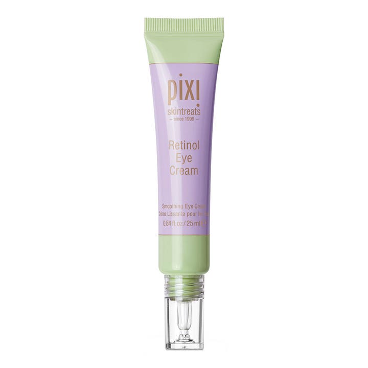 Pixi Retinol Eye Cream 25 ml udglattende øjencreme i lilla og lysegrøn tube med klar applikator