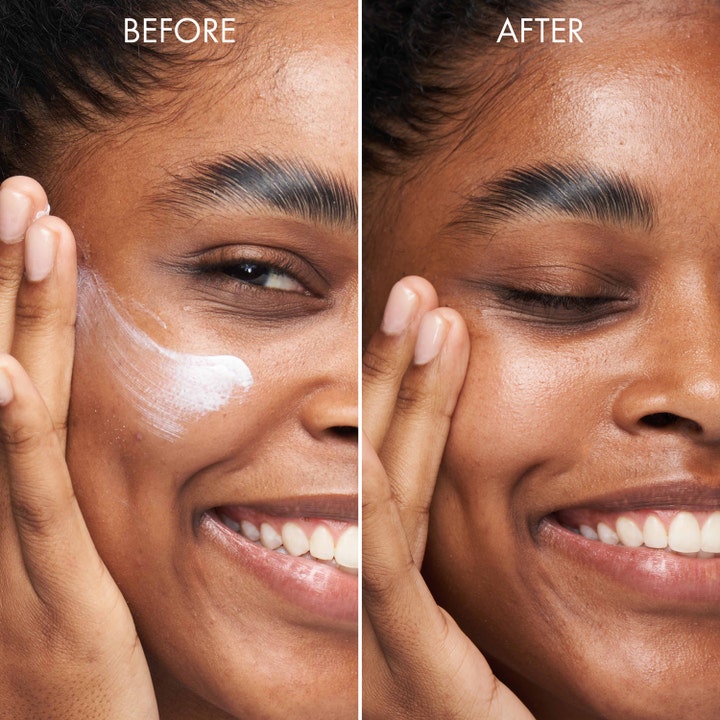 Origins Ginzing SPF30 Daily Moisturizer 50 ml ansigtssolcreme før og efter hvid creme giver huden sund glød