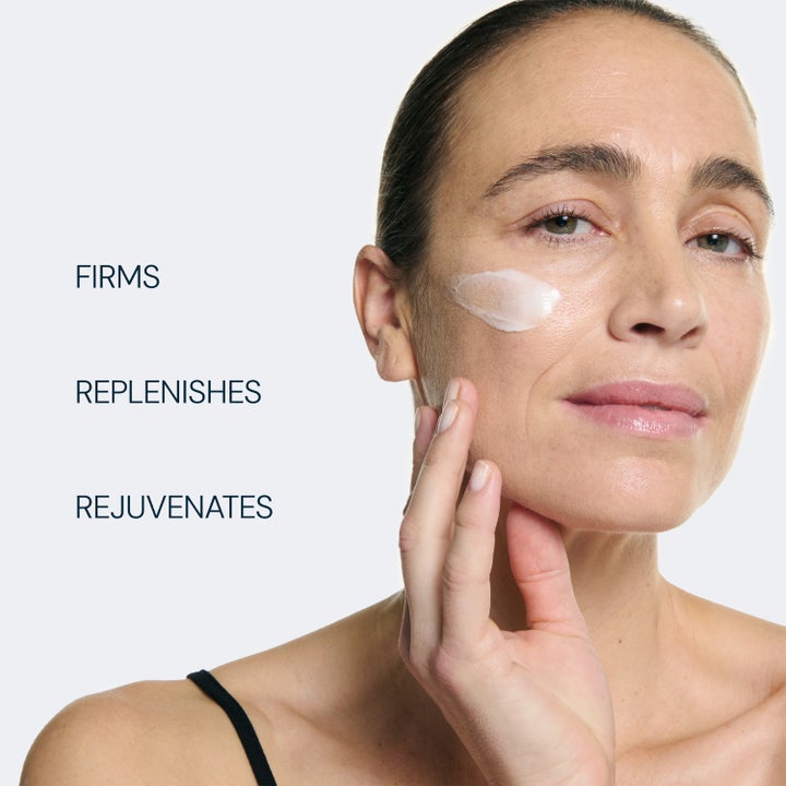 Elemis Pro-Collagen Morning Matrix 50 ml fugtgivende dagcreme i krukke med ingrediensbilleder af alger og plankton