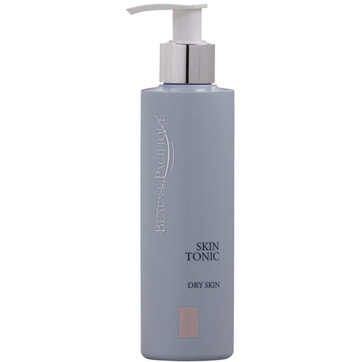 Beauté Pacifique Skin Tonic Dry Skin 200 ml fugtgivende skintonic i lysegrå flaske med hvid pumpe og sølvdetalje