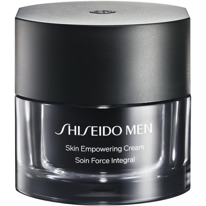 Shiseido Men Skin Empowering Cream 50 ml opstrammende ansigtscreme i en stilfuld sort glaskrukke