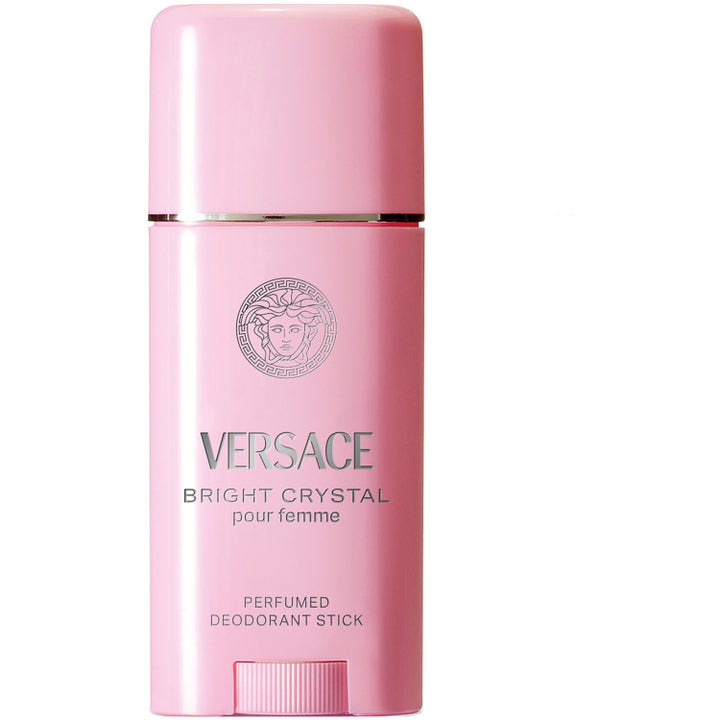 Versace Bright Crystal 50 ml deostick mod lugt i en elegant lyserød emballage med sølvlogo