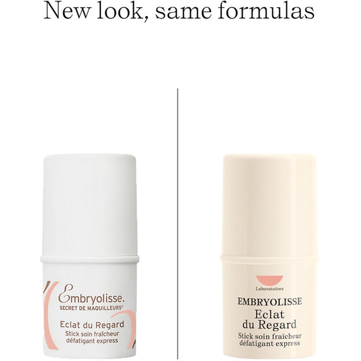 Embryolisse Radiant Eye 4,5 g opfriskende øjencreme i stiftform vist i gammelt og nyt hvidt design