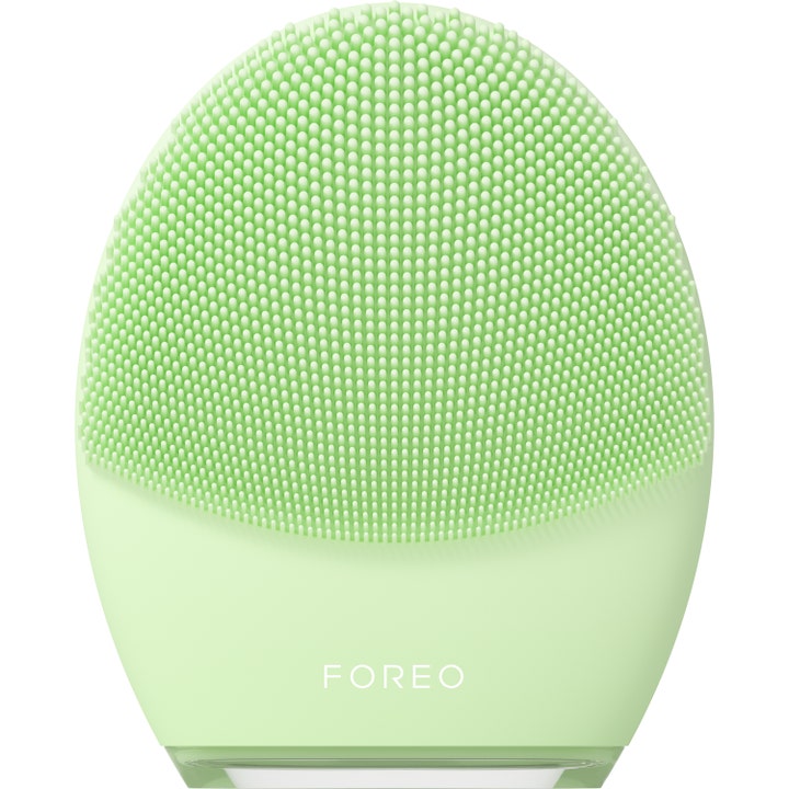 Foreo Luna 4 1 stk dybderensende ansigtsbørste i mintgrøn silikone der fjerner urenheder og giver glød.