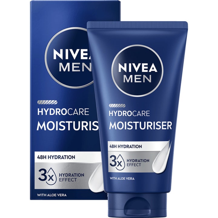 Nivea Men Protect & Care Face Cream 75 ml fugtgivende ansigtscreme i mørkeblå tube med aloe vera