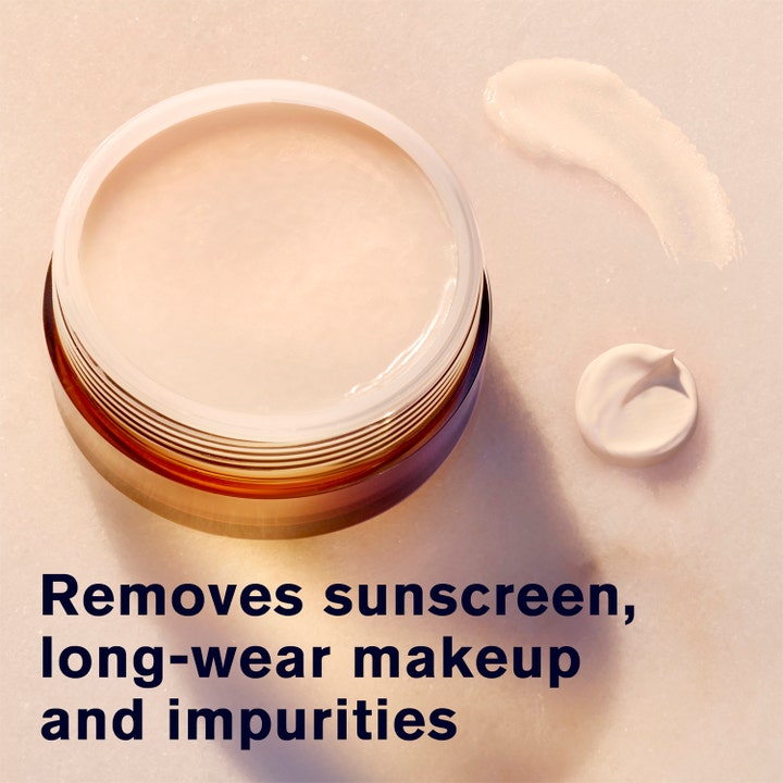 Estée Lauder Advanced Night Cleansing Balm 70 ml ansigtsrens fjerner makeup og urenheder vist som creme i en åben krukke.