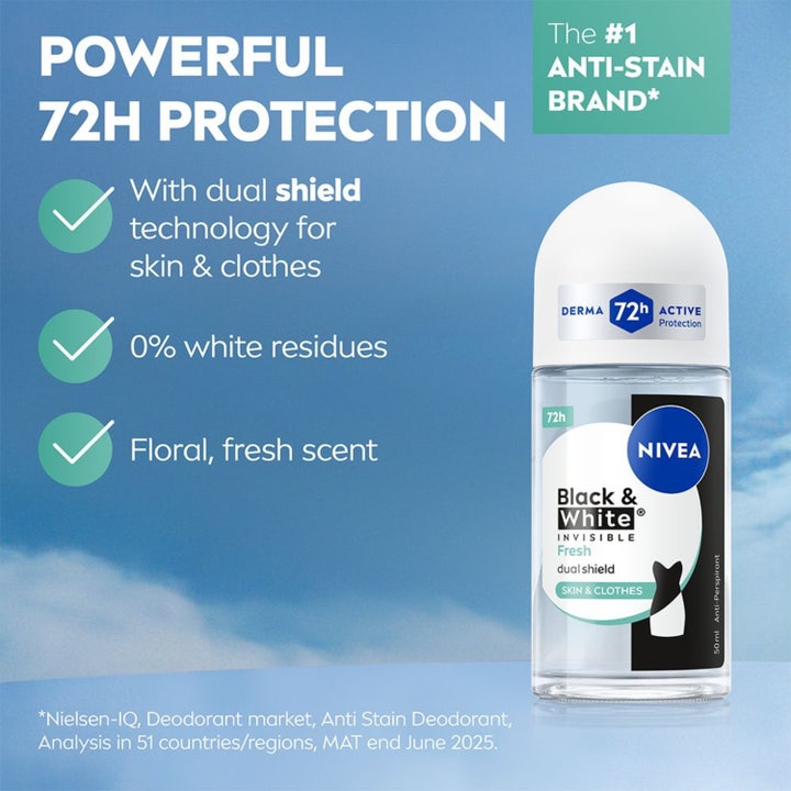 Antiperspirant Deo Black & White Fresh Roll On