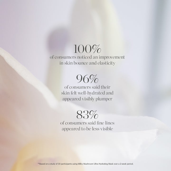 KORA Organics Milky Mushroom Ultra Hydrating Mask 30 ml viser kliniske resultater for hudens elasticitet.