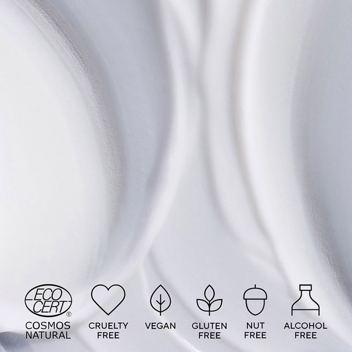 MÁDARA RETINOL ALTERNATIVE Plant-Powered Night Cream 50 ml natcreme med cremet hvid tekstur og vegansk logo