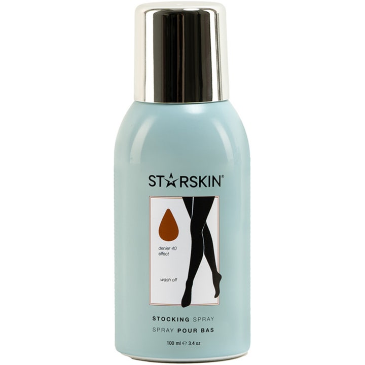 Starskin Stocking Spray Color 60 100 ml selvbruner til kroppen i lyseblå sprayflaske med sølvlåg.