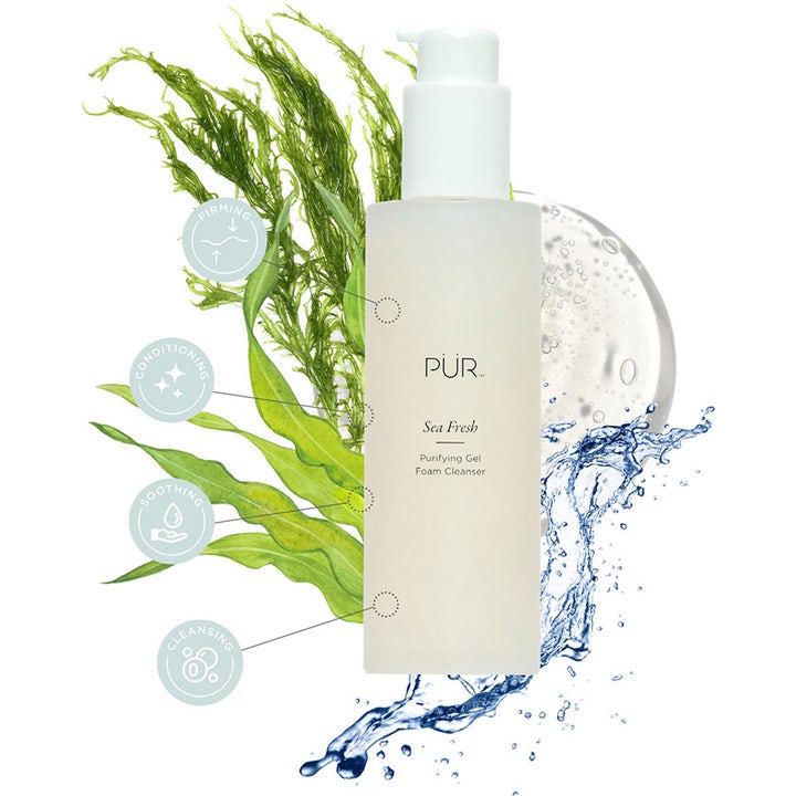 PÜR Sea Fresh Purifying Gel Foam Cleanser 150 ml ansigtsrens med tang og vandstænk for en frisk følelse