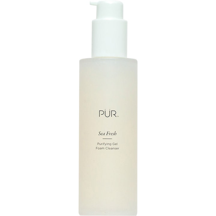 PÜR Sea Fresh Purifying Gel Foam Cleanser rensende ansigtsrens i mat flaske med hvid pumpe