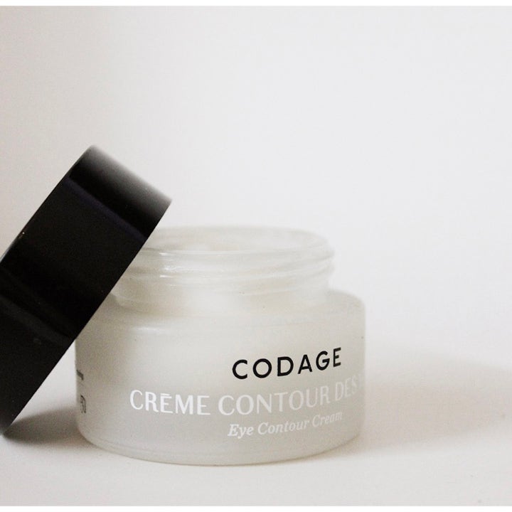 Codage Paris The Eye Contour Cream 15 ml mod mørke rande i åben krukke af frostet glas