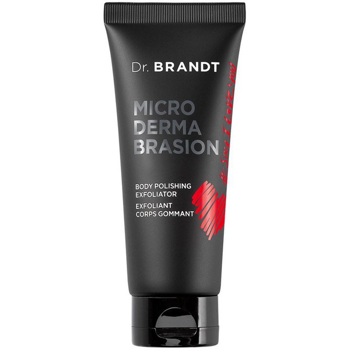 Dr. Brandt Microdermabrasion Body Polishing Exfoliator eksfolierende kropspeeling i en mat sort tube