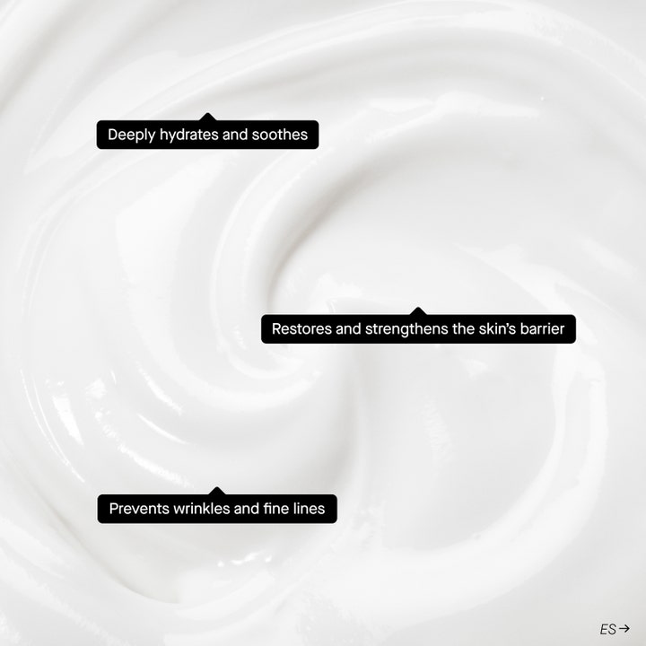 Niche Beauty Lab Transparent Lab Barrier Restoring Hydrating Cream 50 ml hvid creme der fugter og styrker hudbarrieren.