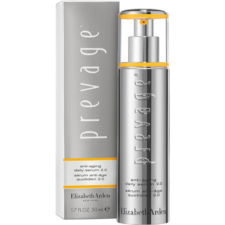 Elizabeth Arden Prevage Anti-aging Daily Serum 2.0 50 ml mod rynker i sølvfarvet pumpeflaske og æske