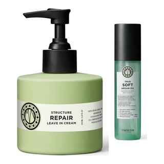 Maria Nila Structure Repair Leave In Cream & True Soft Argan Oil Set