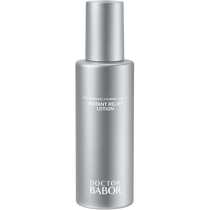 Doctor Babor Instant Relief Lotion 50 ml beroligende ansigtslotion i en mat sølvgrå flaske