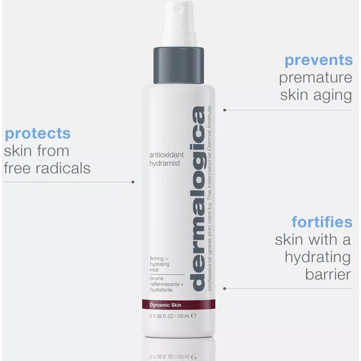 Dermalogica AGE smart Antioxidant Hydramist 150 ml fugtgivende face mist i hvid sprayflaske beskytter mod frie radikaler.
