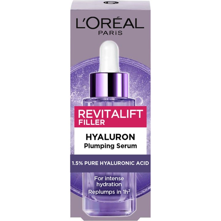 L'Oréal Paris Revitalift Laser og Filler serummer i glasflasker der reducerer rynker og gennemfugter huden
