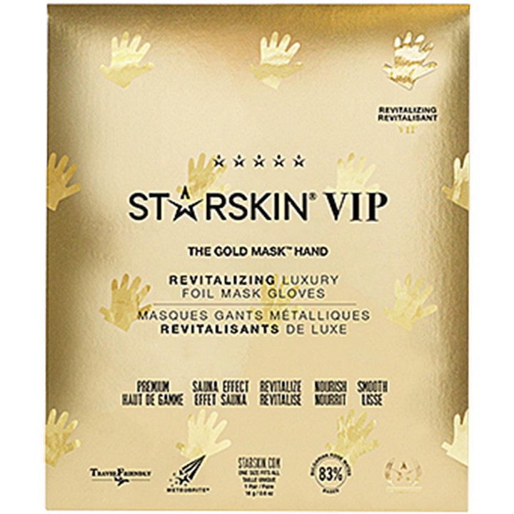 Starskin The Gold Mask Hand 16 g revitaliserende håndmaske i luksuriøs guldfarvet foliepakning