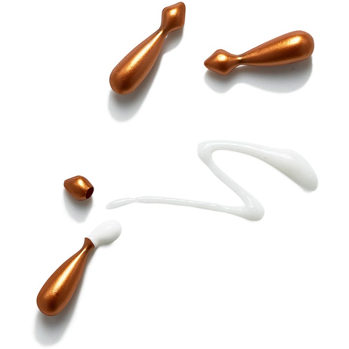 Exuviance Vitamin C Serum Capsules 60 stk glødgivende ansigtsserum i bronzekapsler med cremet hvid tekstur