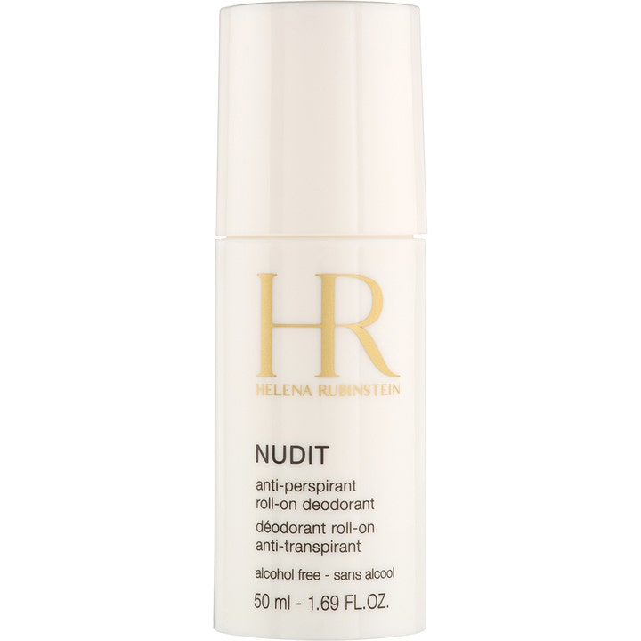 Helena Rubinstein Nudit 50 ml anti-perspirant roll-on deodorant giver friskhed i en hvid plastflaske med guldlogo