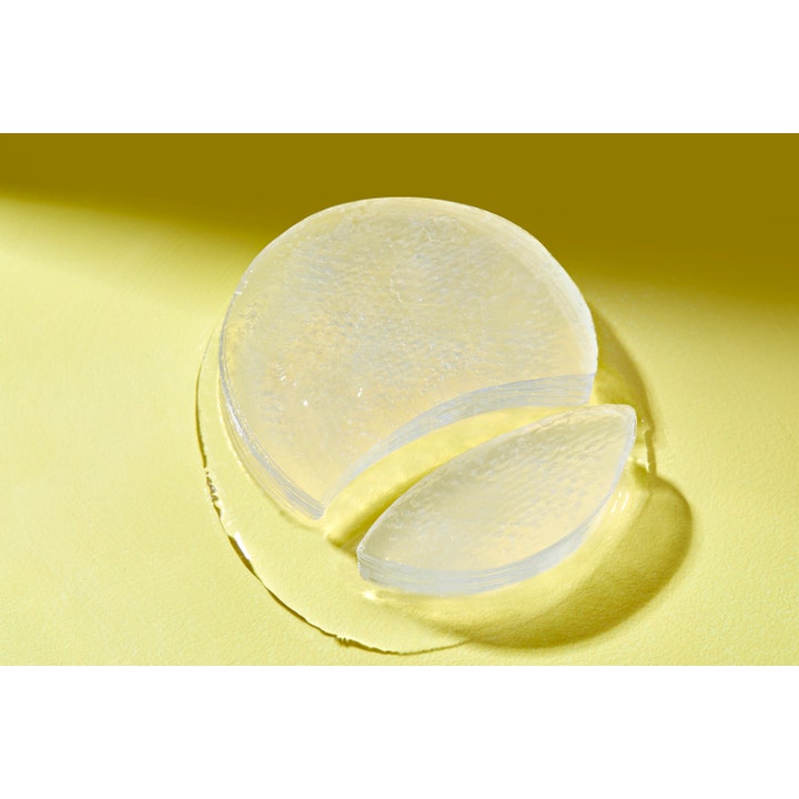 COSRX Advanced Snail Hydrogel Eye Patches 60 stk fugtgivende øjenmasker med snegleslim viser klar mønstret hydrogel