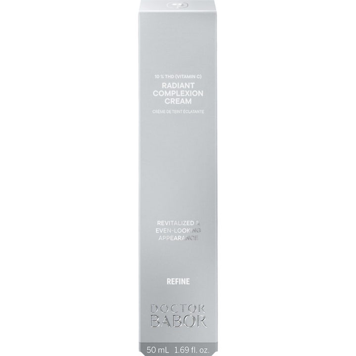 Babor DOC Radiant Complexion Cream 50 ml ansigtscreme i sølvfarvet æske med 10 % vitamin C