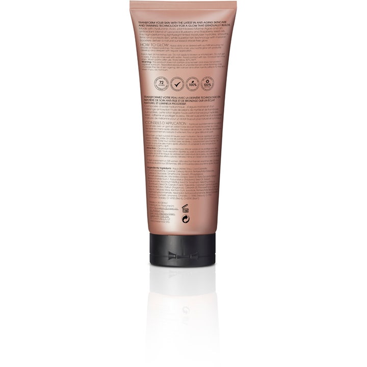 St.Tropez Everyday Gradual Tan Tinted Body Lotion 200 ml selvbruner på tube med detaljeret bagsideinfo