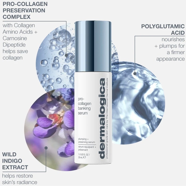 Dermalogica Pro-Collagen Banking Serum 30 ml anti-age ansigtsserum med polyglutamic acid og vild indigo