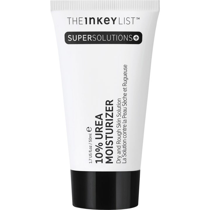 The Inkey List 10% Urea Moisturizer 50ml fugtgivende ansigtscreme mod tør hud i hvid tube med sort låg