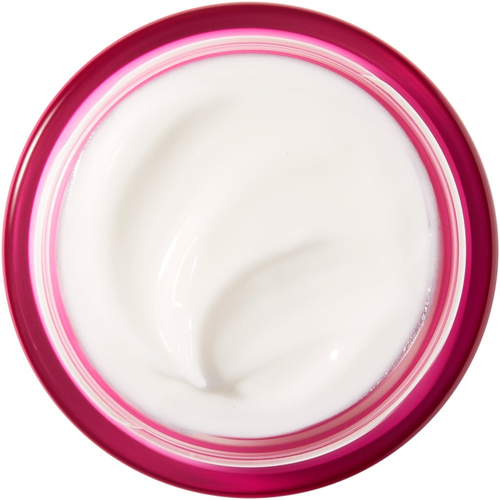 Nuxe Merveillance LIFT Firming Velvet Cream 50 ml opstrammende dagcreme med hvid fløjlsblød tekstur i lyserød krukke