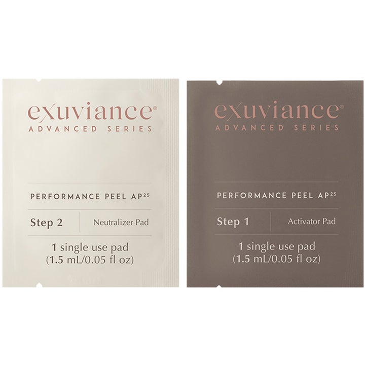 Exuviance Performance Peel AP25 2 stk kemisk peeling i breve med lys og mørkebrun emballage