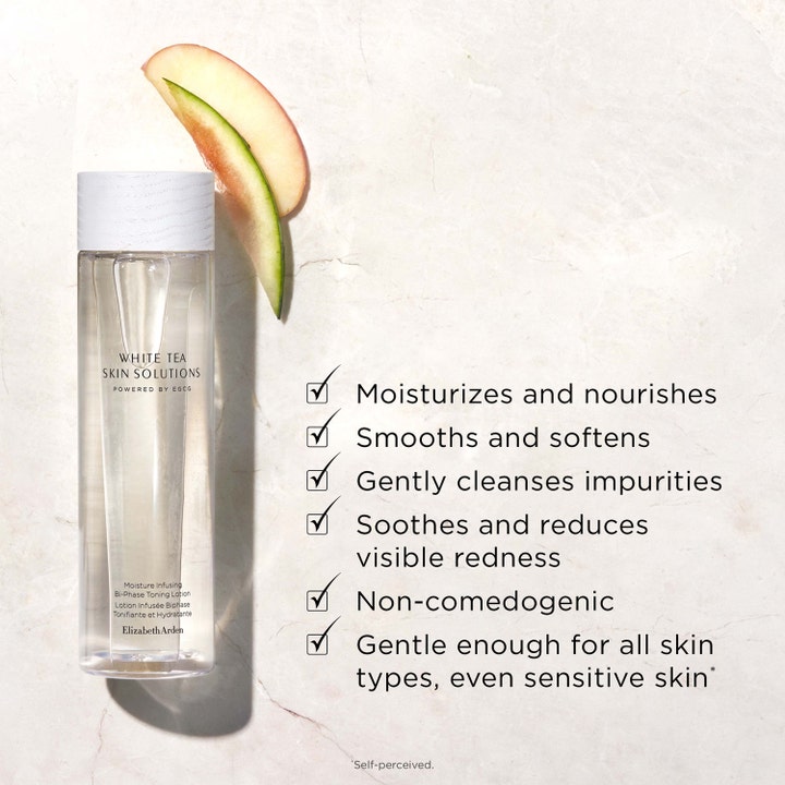 Elizabeth Arden White Tea Skin Solutions Bi-phase Toning Lotion 200 ml fugtgivende toner der beroliger rødme.