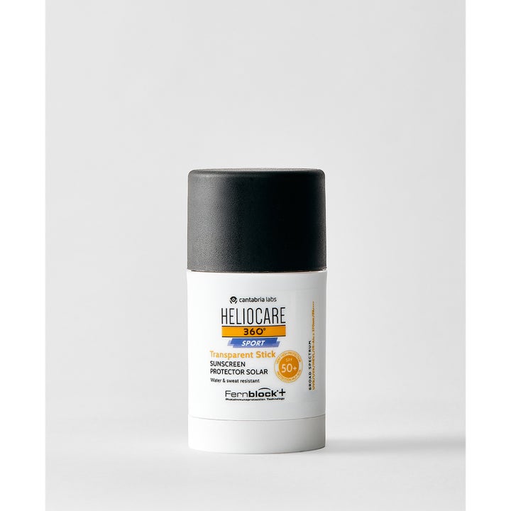 Heliocare Sport Stick SPF 50+ 25 g solcreme i hvid stift med sort låg beskytter mod solskader.