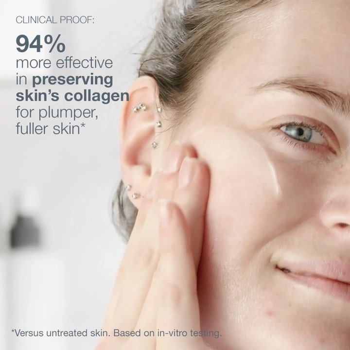 Dermalogica Pro-Collagen Banking Serum 30 ml ansigtsserum påføres for 94% mere effektiv kollagenbevarelse og fylde.