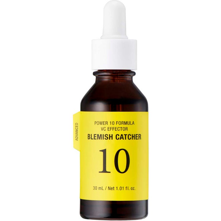 It's Skin Power 10 Formula VC Effector 30 ml lysnende serum mod urenheder i mørk glasflaske med gul etiket og hvid pipette