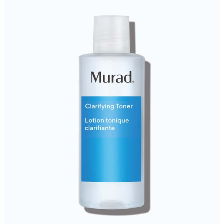 Murad Clarifying Toner 180 ml i klar plastflaske der fjerner urenheder og giver en opfrisket hud