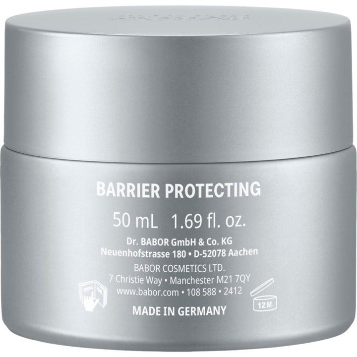 Doctor Babor The Cure Cream 50 ml regenererende ansigtscreme i sølvfarvet æske med 15% Biogen Plant Extract