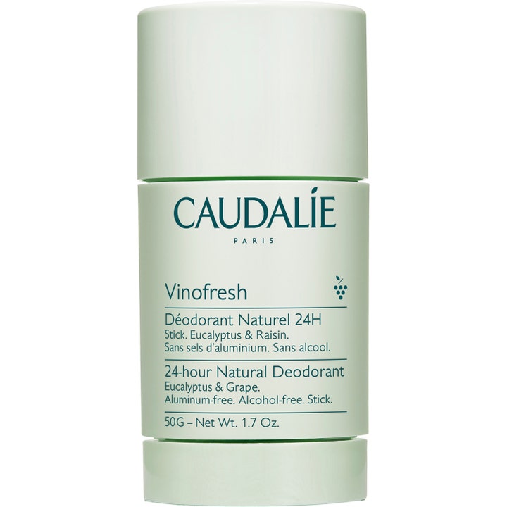 Caudalie Vinofresh Natural Deodorant 50g aluminiumfri deodorant stick der giver friskhed i lysegrøn emballage